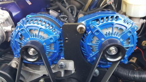 Twin 400 amp JS Alternators